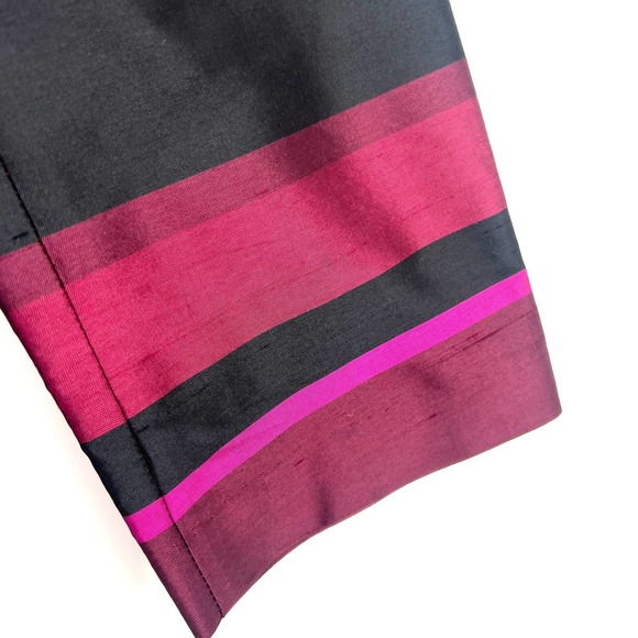 Talbots Womens 100% Silk Size 2 Red Formal Blouse Shirt Top Elegant Artsy Casual - Picture 6 of 9